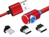KABEL MAGNETYCZNY 360 ADOWARKA IPHONE MICRO USB C