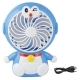 WIATRAK RCZNY MINI WENTYLATOR BIURKOWY USB LAMPKA Doraeman