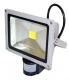 LAMPA HALOGENOWA LED 10W ZIMNA Z CZUJNIKIEM RUCHU